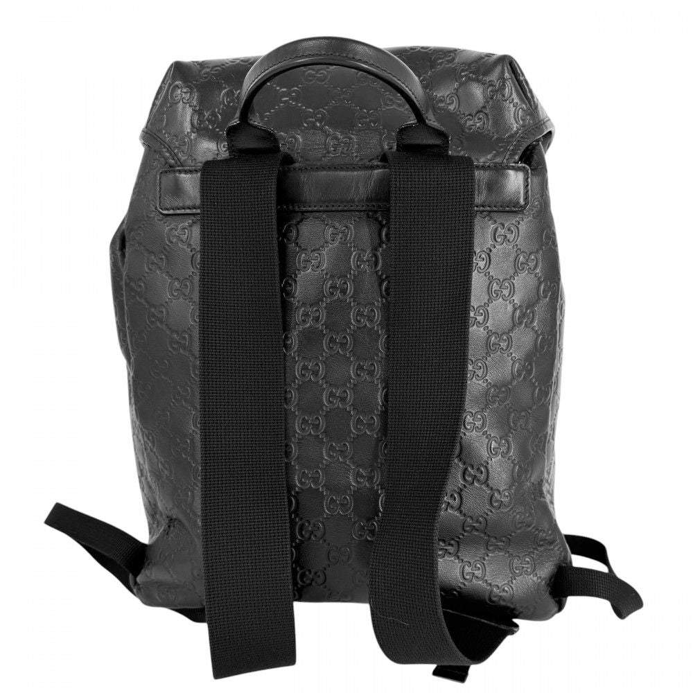 Gucci Backpack Guccissima Black Silver — view 2