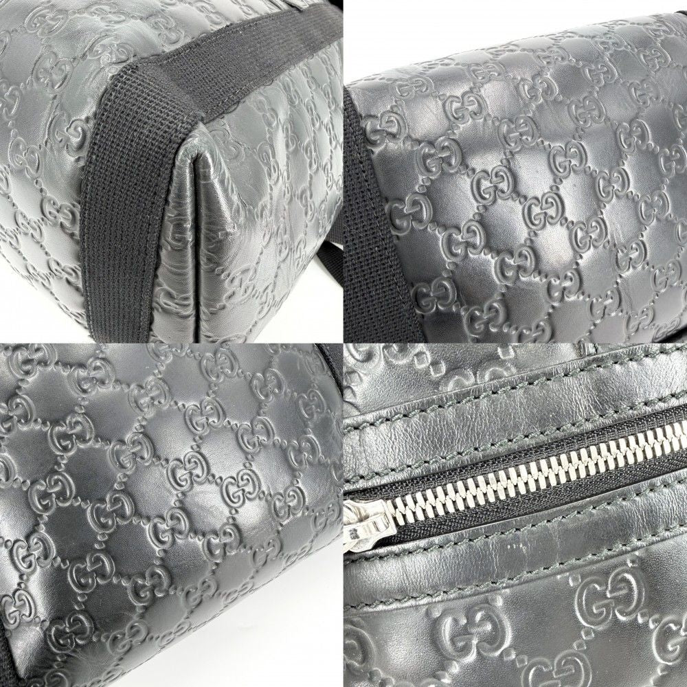Gucci Backpack Guccissima Black Silver — view 9