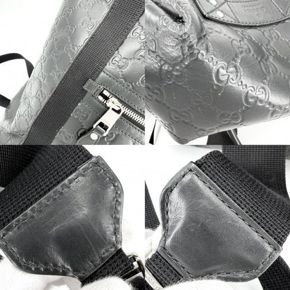 Gucci Backpack Guccissima Black Silver — view 6