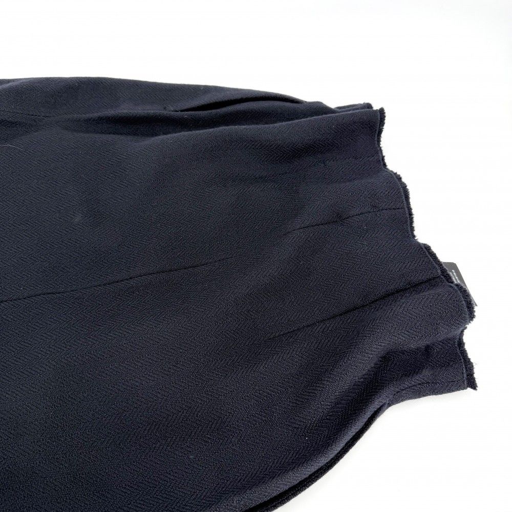 Prada Skirt Ribbon Midi 36 Navy Wool — view 6