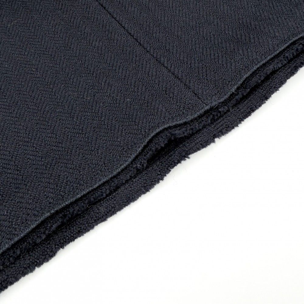 Prada Skirt Ribbon Midi 36 Navy Wool — view 7