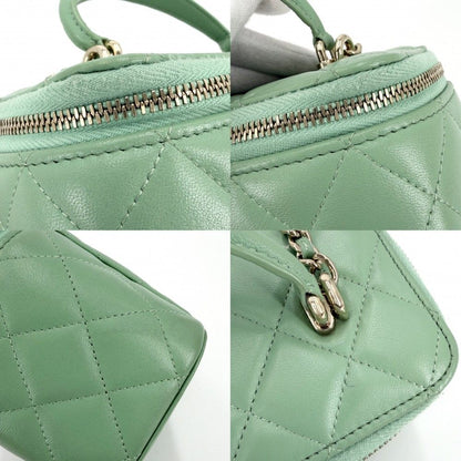 Chanel 2-Way Quilted Vanity Chain Shoulder Bag Mini Pochette Crossbody CC Logo — view 8