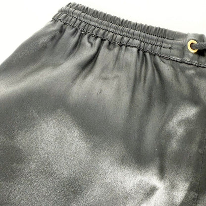 Celine Pants Straight Jersey Satin Long 36 Black Gold Acetate Silk — view 4