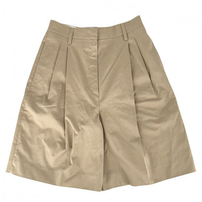 Prada Pants Shorts Beige Silver Cotton Spring Autumn