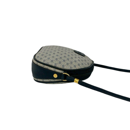 Gucci Vintage Micro GG Logo Leather Shoulder Bag Pochette Crossbody Navy — view 6