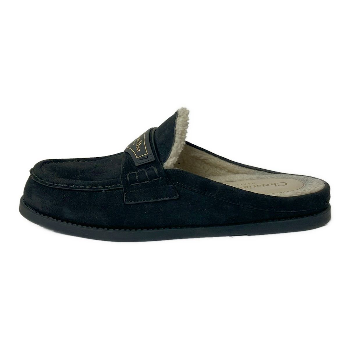 Dior Slip Ons 35.5 Black Boy Slipper