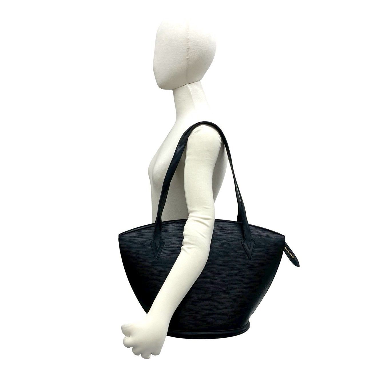 Louis Vuitton Saint Jacques Shopping Epi Leather Tote Shoulder Bag Black — view 2