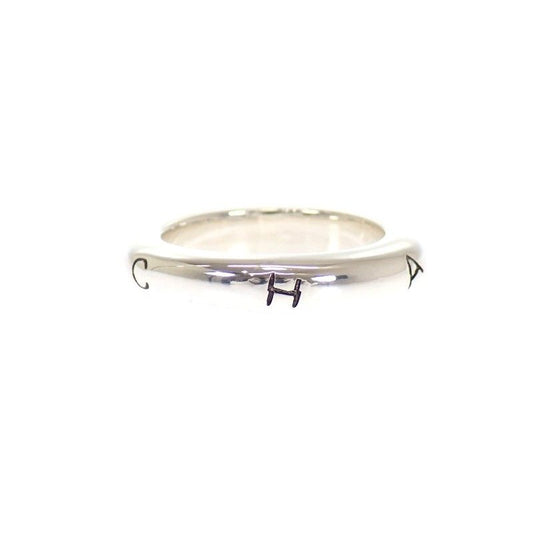 Chanel Logo Ring 925 Sterling Silver Vintage