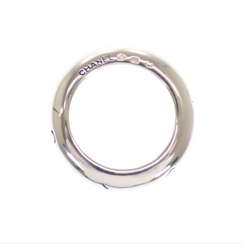 Chanel Logo Ring 925 Sterling Silver Vintage — view 6