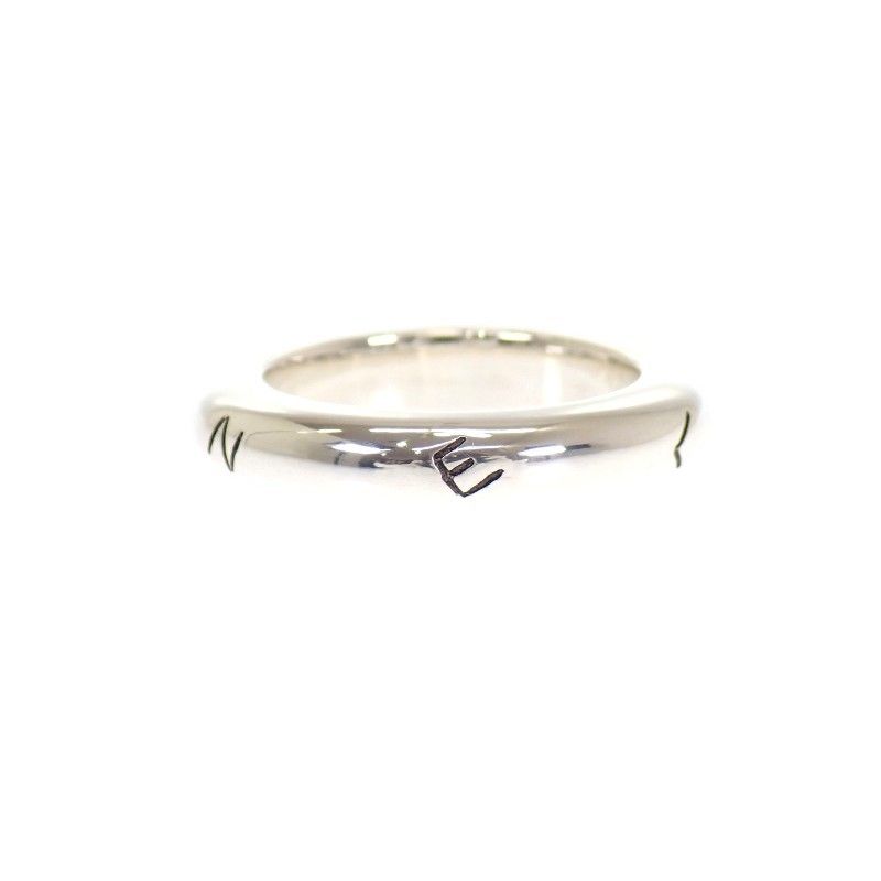 Chanel Logo Ring 925 Sterling Silver Vintage — view 3
