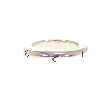 Chanel Logo Ring 925 Sterling Silver Vintage — view 4