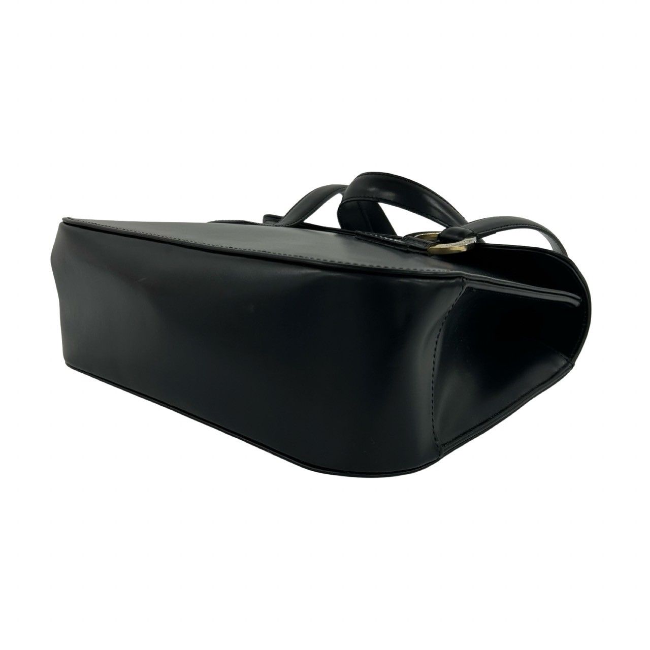 Dior Vintage Logo Leather Tote Black — view 8