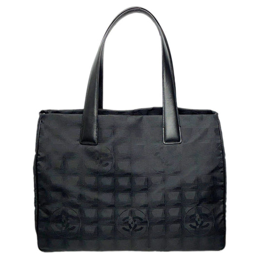 Chanel Tote New Travel Black Nylon Jacquard