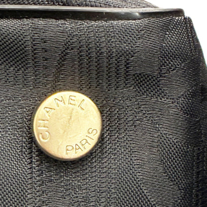 Chanel Tote New Travel Black Nylon Jacquard — view 8