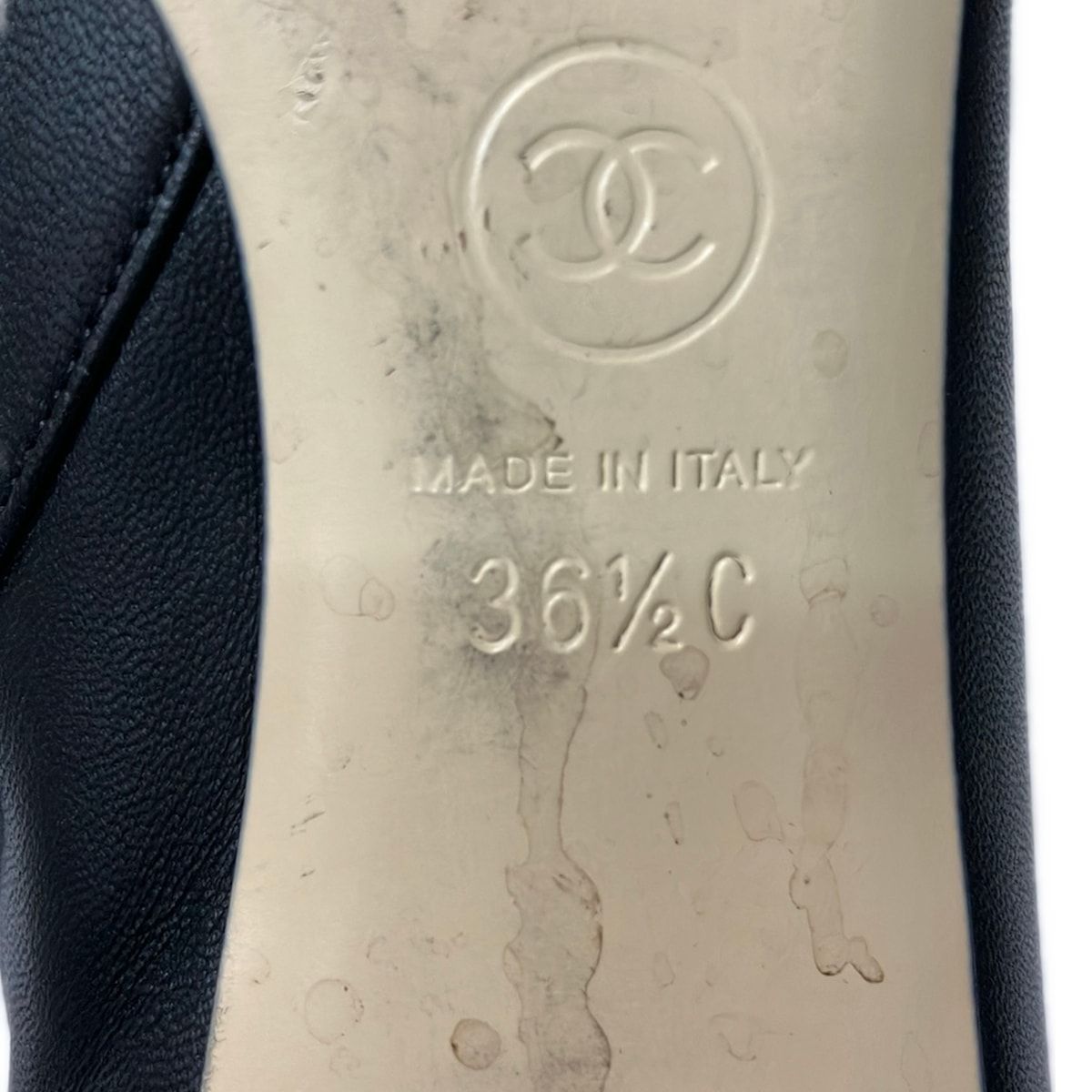 Chanel Short Boots 36.5 C Black Lambskin — view 6
