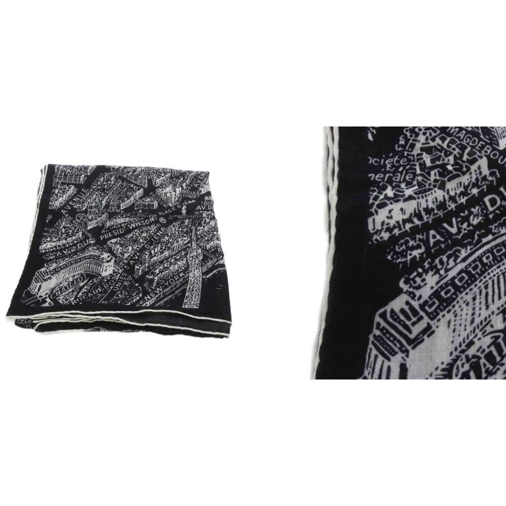 Dior Plan de Paris Shawl Scarf Black — view 9