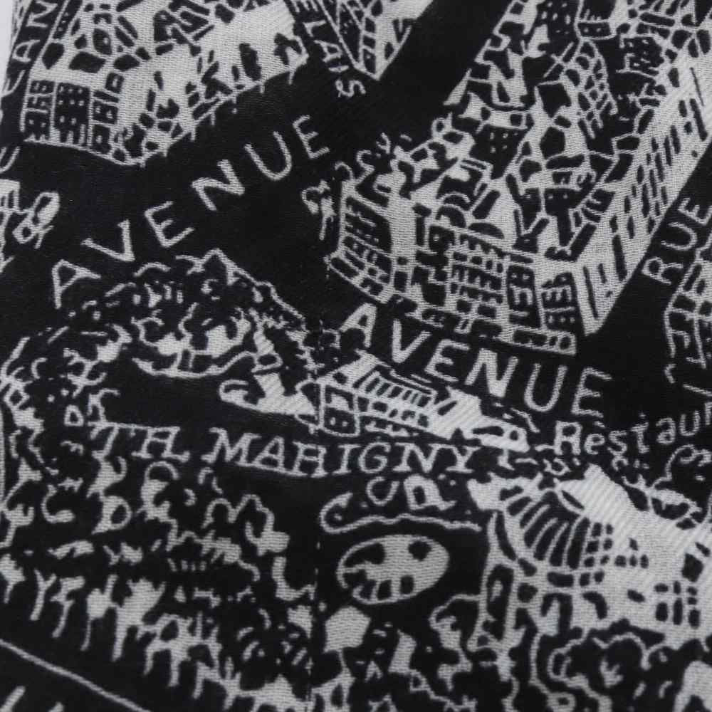 Dior Plan de Paris Shawl Scarf Black — view 5