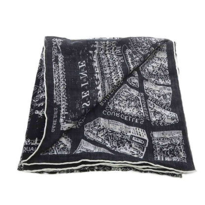 Dior Plan de Paris Shawl Scarf Black — view 3