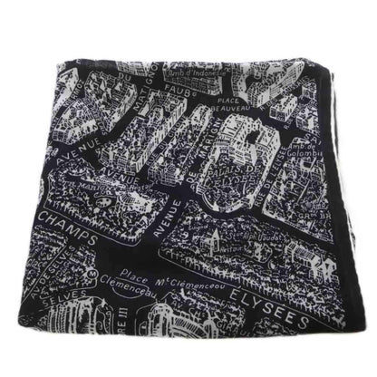 Dior Plan de Paris Shawl Scarf Black — view 4