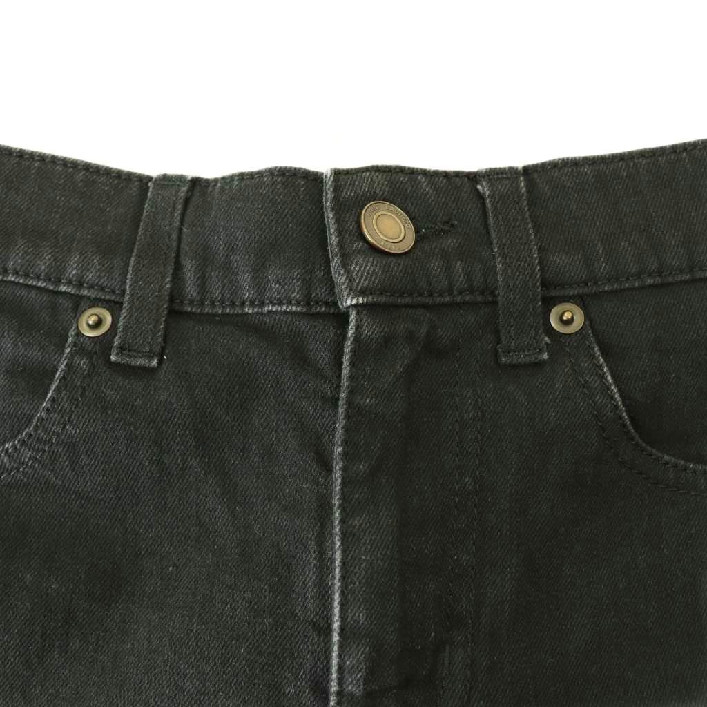 Saint Laurent Paris M Sk Lw Black Denim Pants Jeans Skinny 27 CX — view 4