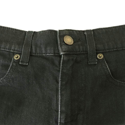 Saint Laurent Paris M Sk Lw Black Denim Pants Jeans Skinny 27 CX — view 4