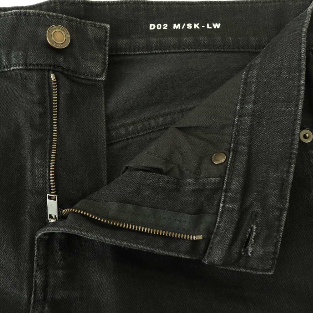 Saint Laurent Paris M Sk Lw Black Denim Pants Jeans Skinny 27 CX — view 5