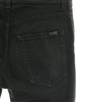 Saint Laurent Paris M Sk Lw Black Denim Pants Jeans Skinny 27 CX — view 7