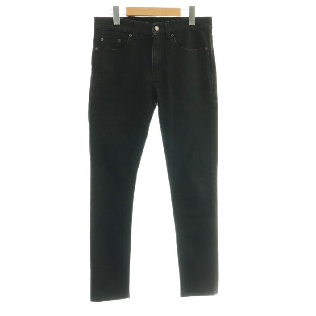 Saint Laurent Paris M Sk Lw Black Denim Pants Jeans Skinny 27 CX