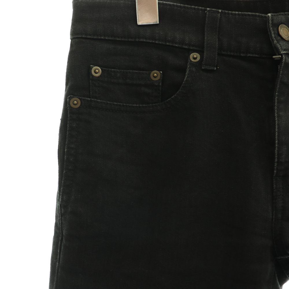 Saint Laurent Paris M Sk Lw Black Denim Pants Jeans Skinny 27 CX — view 6