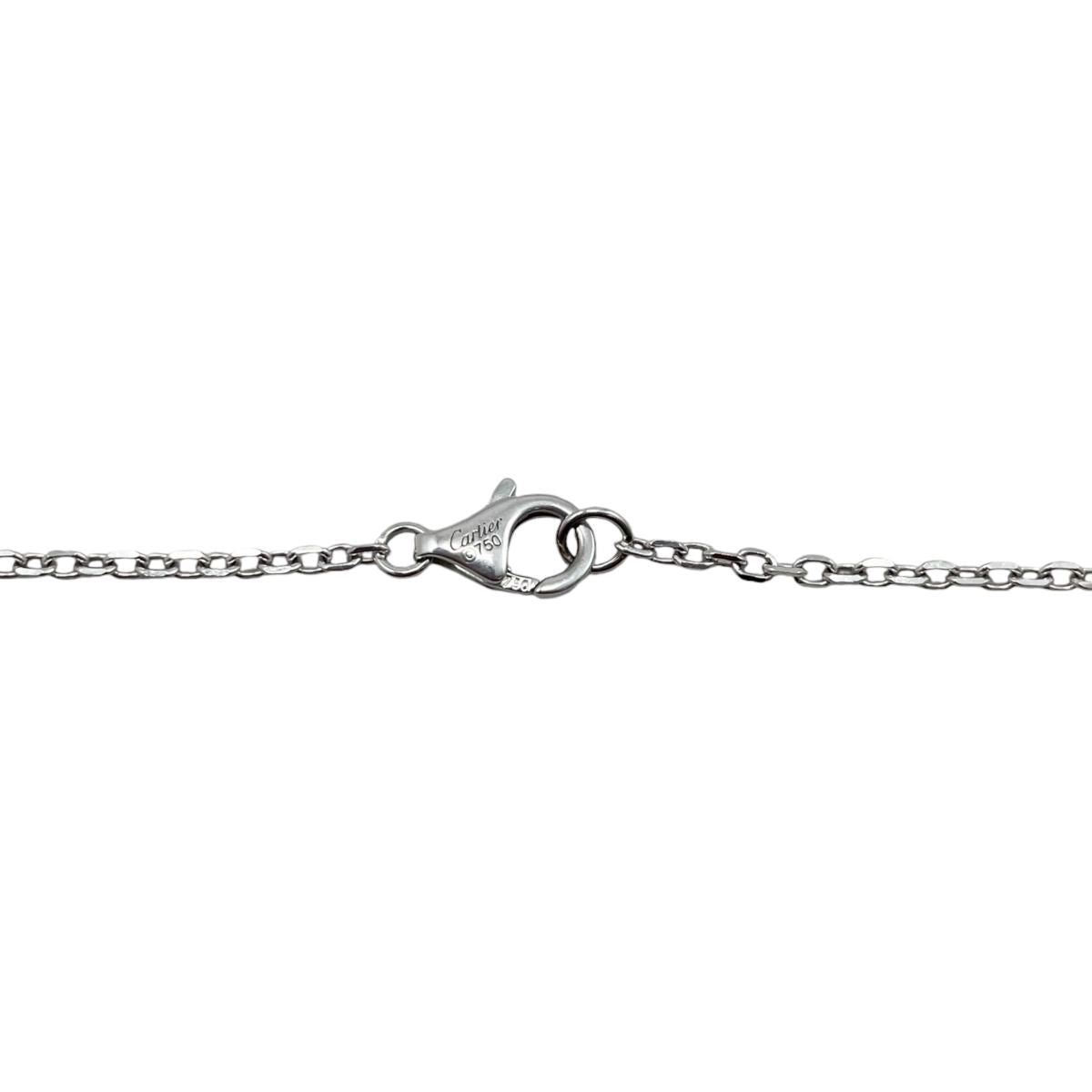 Cartier Necklace Love Semi Pave White Gold Diamond Half Paved — view 7