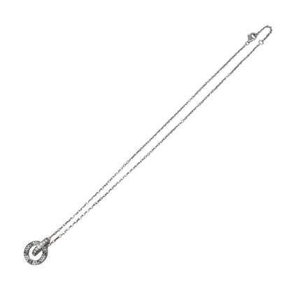 Cartier Necklace Love Semi Pave White Gold Diamond Half Paved — view 3