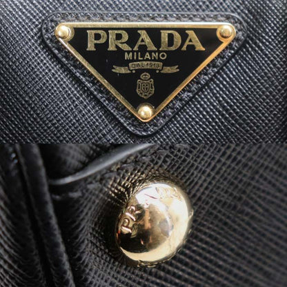Prada Saffiano Luxe 2-Way Shoulder Bag Black — view 8