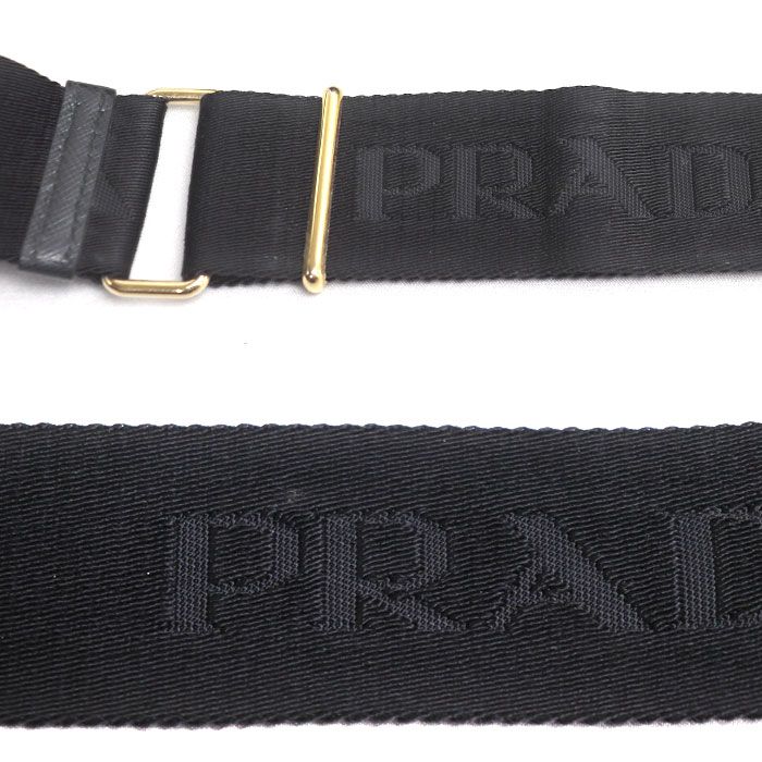 Prada Saffiano Luxe 2-Way Shoulder Bag Black — view 5