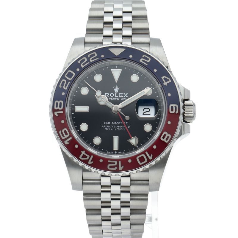 Rolex GMT Master 2 Watch Box SS Black Polished — view 2