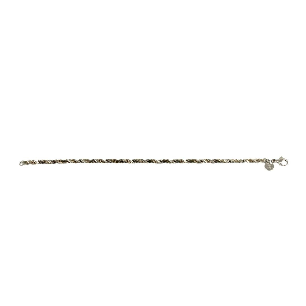 Tiffany & Co Twist Loop 925 Sterling Silver Gold Bracelet — view 5