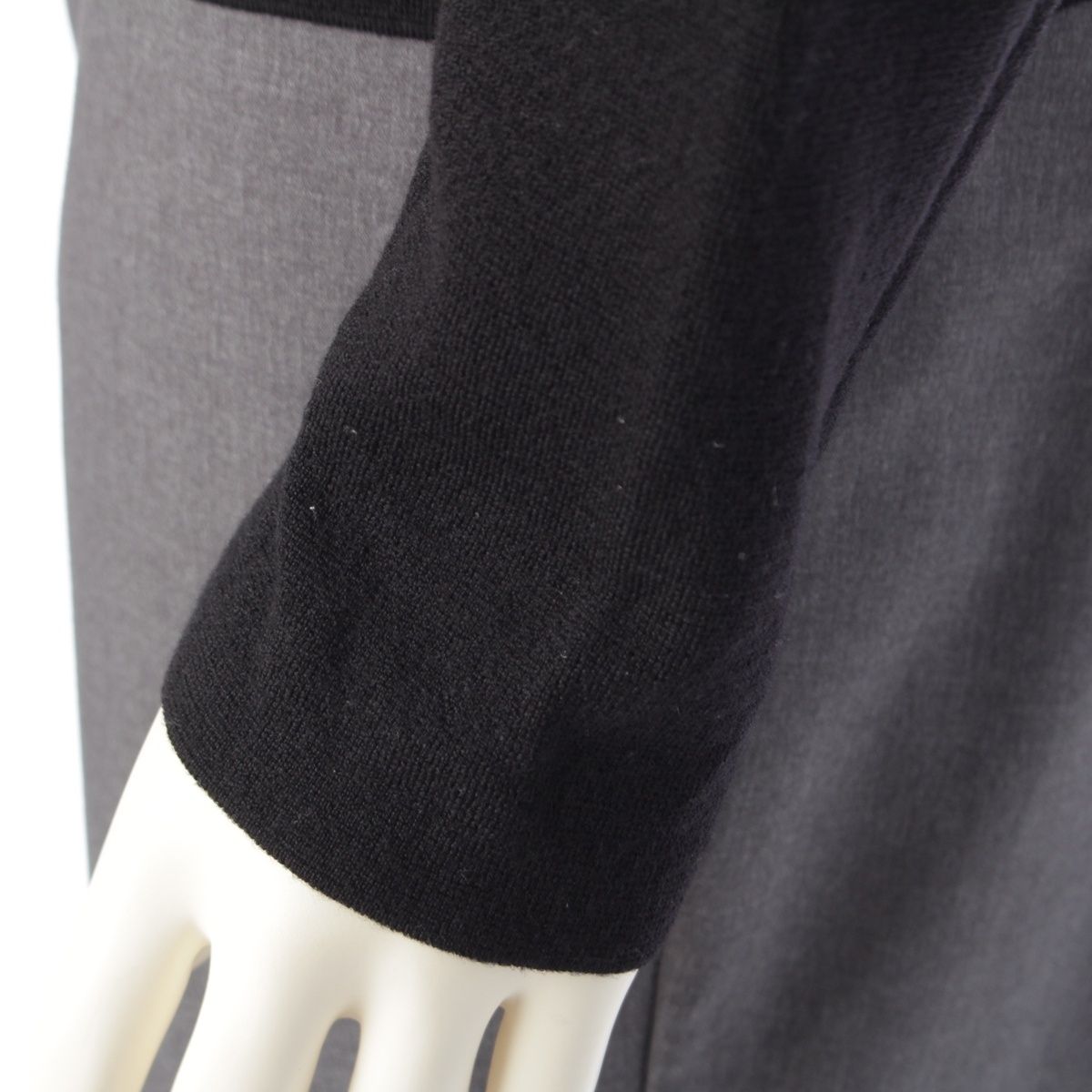 Dior Wool Logo Patch Knit Sweater Black — view 7