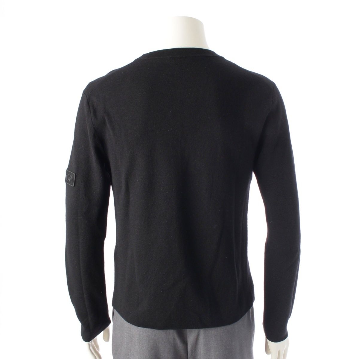 Dior Wool Logo Patch Knit Sweater Black — view 4