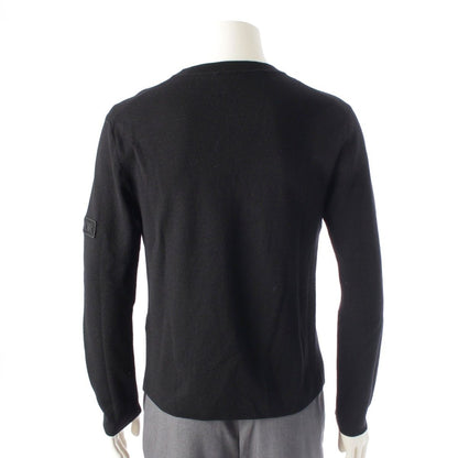 Dior Wool Logo Patch Knit Sweater Black — view 4