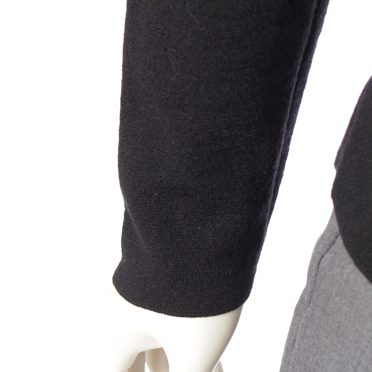 Dior Wool Logo Patch Knit Sweater Black — view 6