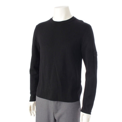 Dior Wool Logo Patch Knit Sweater Black — view 2