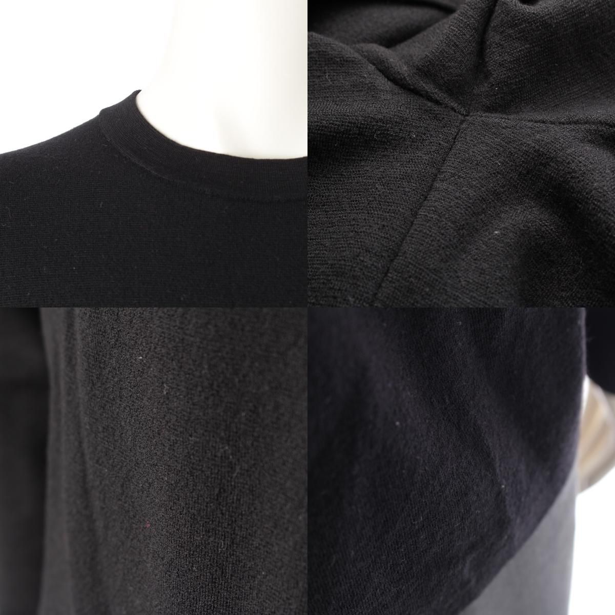 Dior Wool Logo Patch Knit Sweater Black — view 9