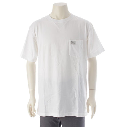 Dior Cotton Logo Embroidery T-Shirt Short Sleeve Top White