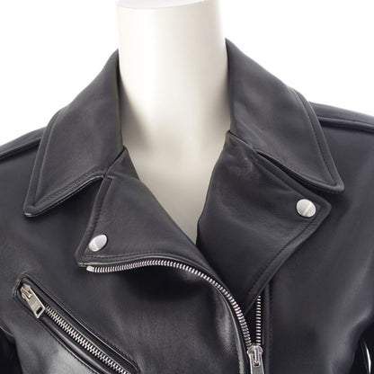Prada Nappa Leather Triangle Patch Rider's Jacket Black 38 — view 5