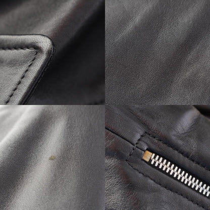 Prada Nappa Leather Triangle Patch Rider's Jacket Black 38 — view 8
