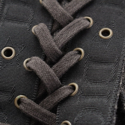 Dior Cotton Galliano Lace Up Logo Half Zip Knit Top Gray Sweater — view 9