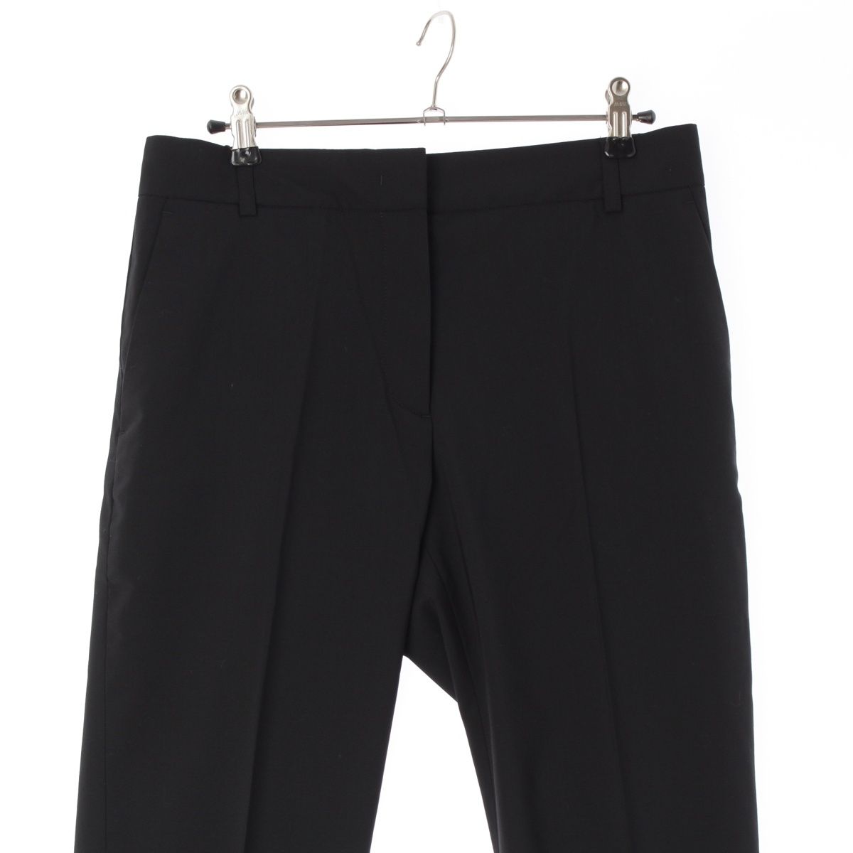 Loewe Wool Slim Cropped Pants Trousers Black 36 — view 3