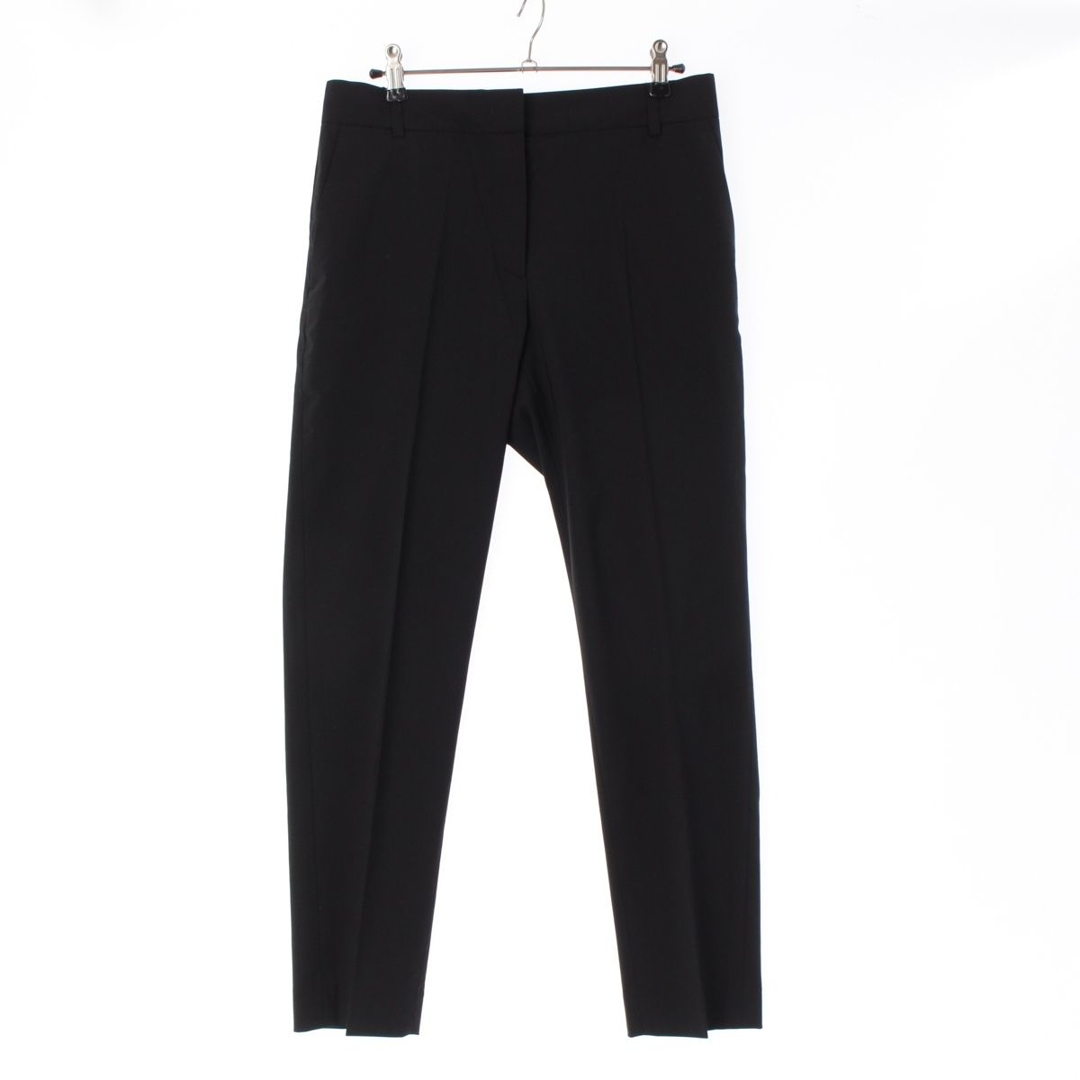 Loewe Wool Slim Cropped Pants Trousers Black 36