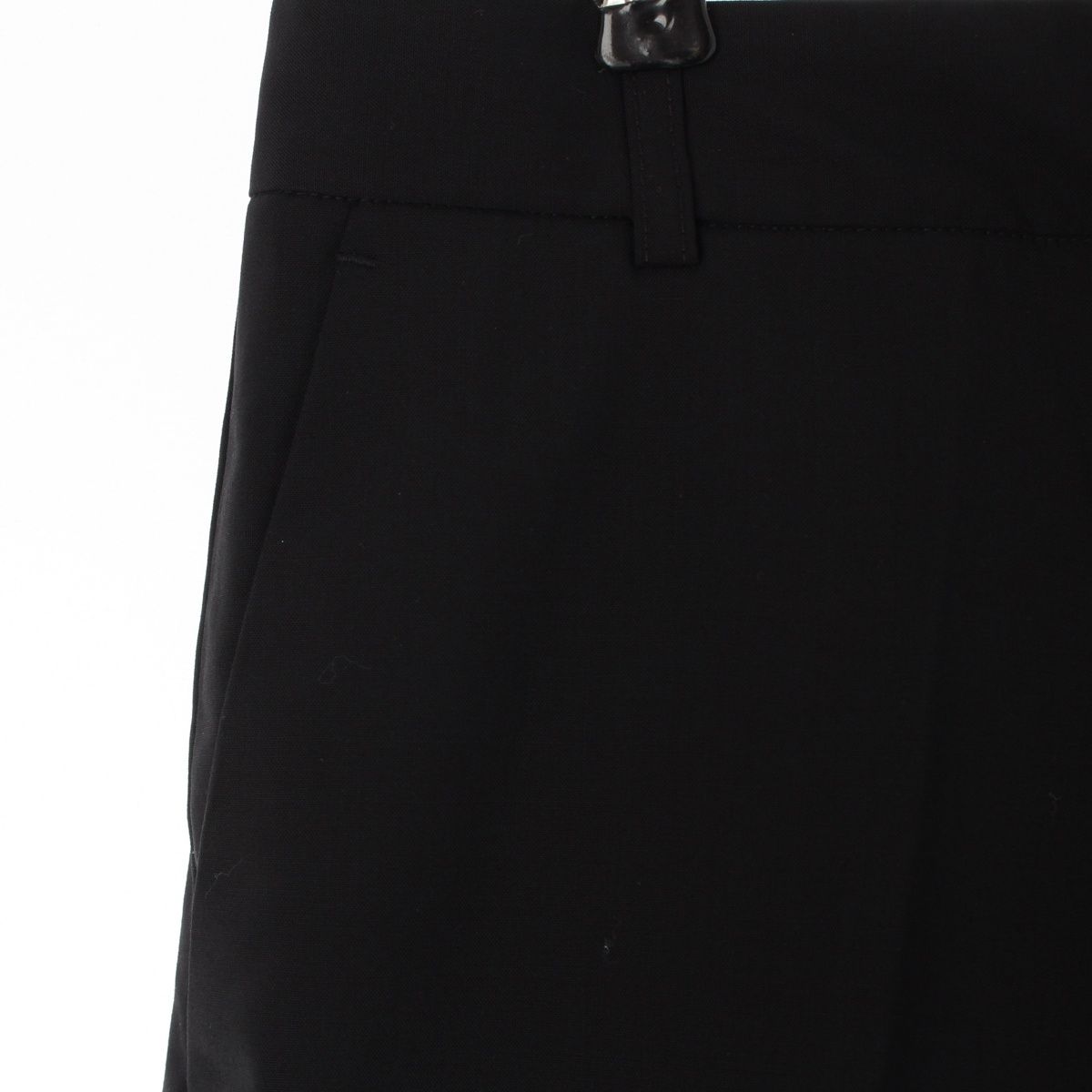 Loewe Wool Slim Cropped Pants Trousers Black 36 — view 7