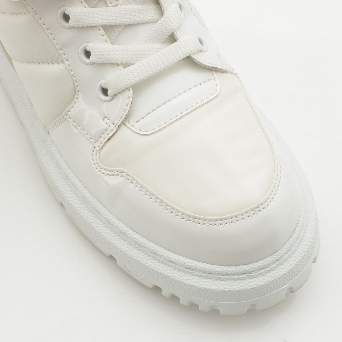 Dior High Cut Sneakers Shoes D-player White — view 6