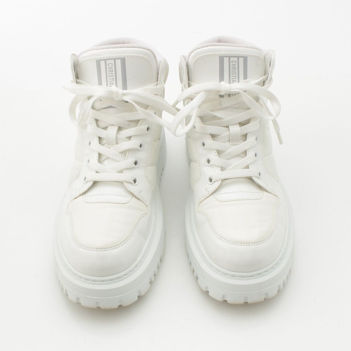 Dior High Cut Sneakers Shoes D-player White — view 2